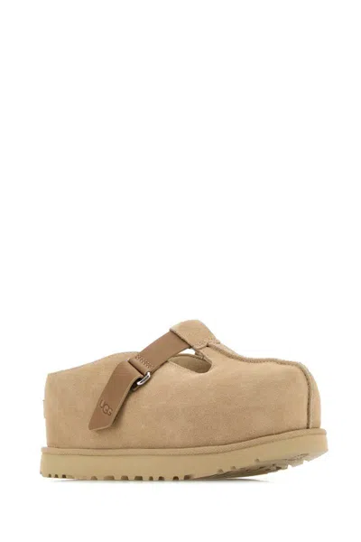 Ugg Lace-up Flatform Sole Round Toe Shoes
