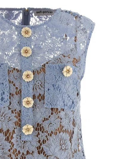 Shop Self-portrait Lace Mini Dress