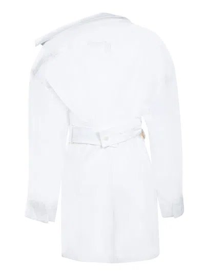 Jacquemus Les Sculptures Dropped Shoulder La Mini Robe Chemisier Dress