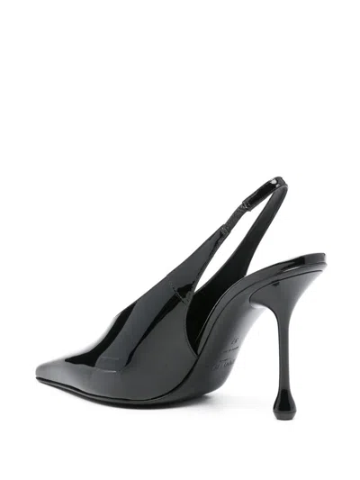 Jimmy Choo Leather Pointed Toe Sling Back Stiletto