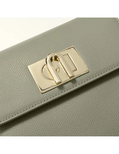Furla 1927 Mini Top Handle Leather Satchel In Neutral