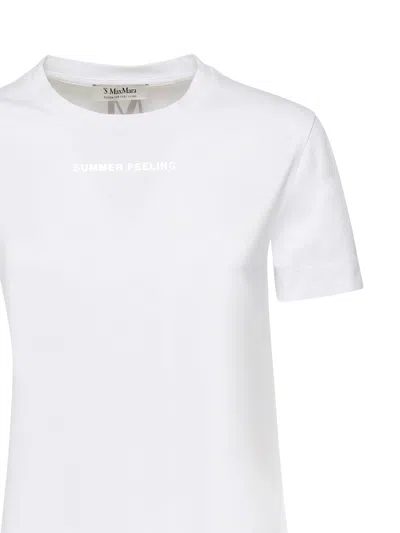 S Max Mara White Luxury T-shirt In White
