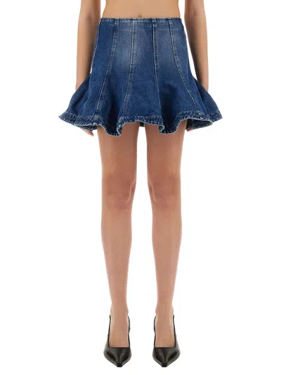 Msgm Denim Mini Skirt