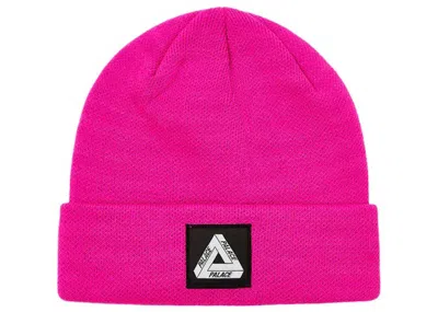 Pre-owned Palace Triferg Patch Beanie (ss23) In Pink