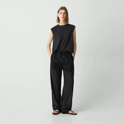 Theory Drawcord Pull-on Pant In Lightweight Wool