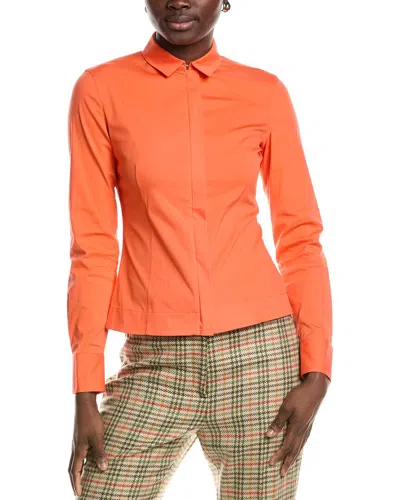 Akris Fitted Blouse In Orange