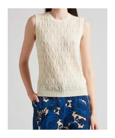 Etro Wool Sweater In Neutral