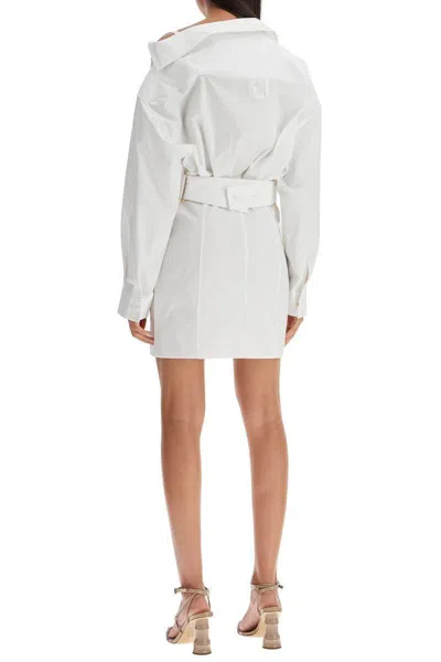 Jacquemus Les Sculptures Dropped Shoulder La Mini Robe Chemisier Dress
