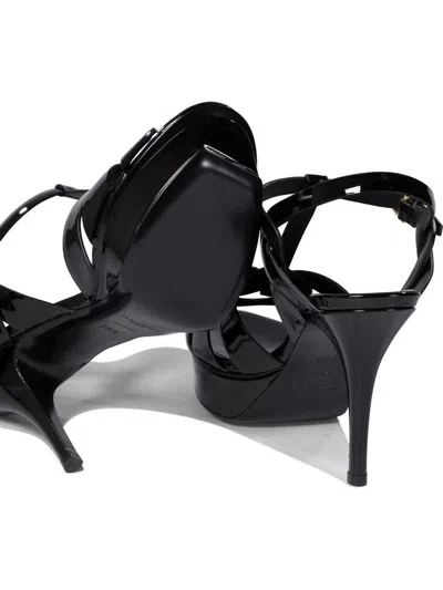 Shop Saint Laurent Tribute Leather Sandals