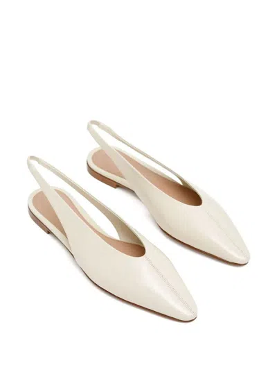 Bottega Veneta Sofia Leather Slingback Point-toe Flats