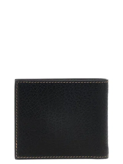 Brunello Cucinelli Black Bi-fold Cardholder In Leather Men