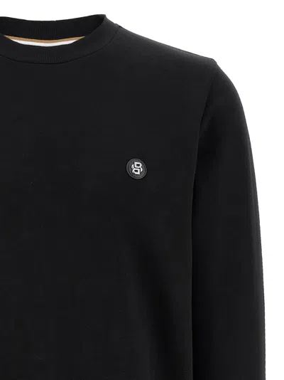 Hugo Boss Cotton-terry Regular-fit Sweatshirt With Double Monogram