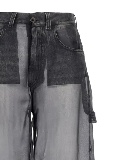 Haikure Winona Sheer Organza Pants In Gray