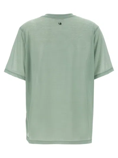 Victoria Beckham Embroidered Logo Crew Neck T-shirt In Green