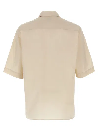 Lemaire Boxy-cropped Short-sleeved Shirt With Dual Chest Pockets