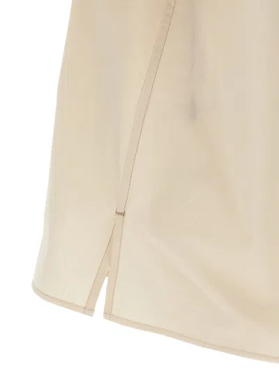 Lemaire Boxy-cropped Short-sleeved Shirt With Dual Chest Pockets