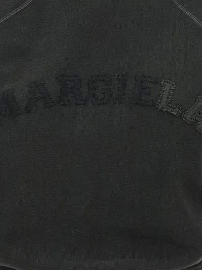 Maison Margiela Deconstructed Logo Sweatshirt With Ribbed Finish