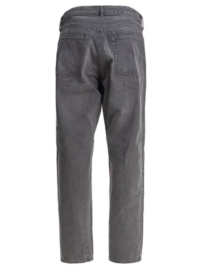 Kaptain Sunshine Washed Grey Denim Jeans In Gray