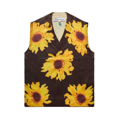 Pre-owned Jw Anderson Printed Vest 'brown'