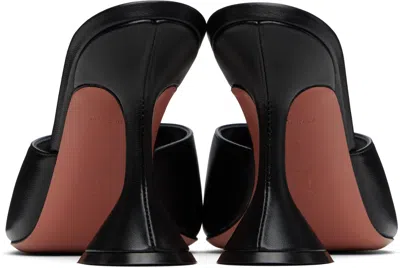 Amina Muaddi Lupita 95 Leather Heeled Sandals In Black