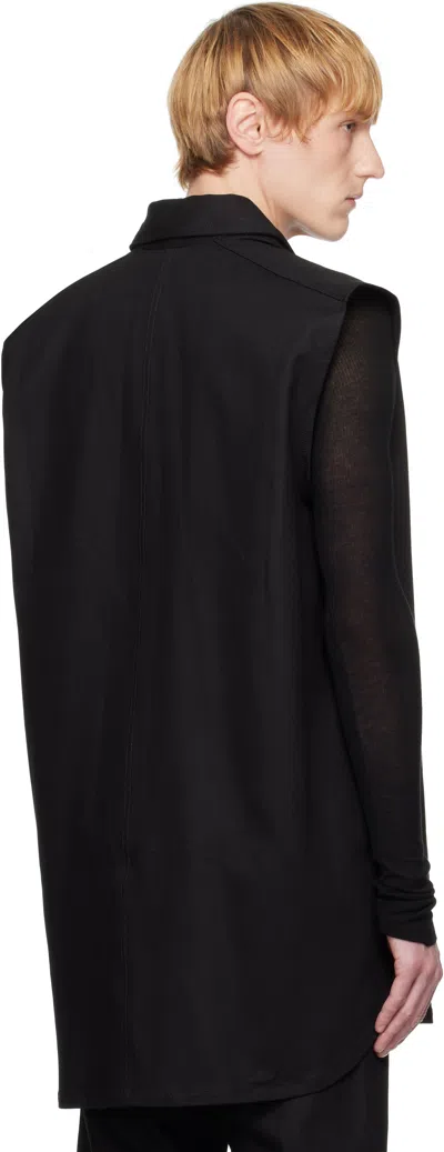 A Diciannoveventitre Black Jane Sleeveless Denim Vest