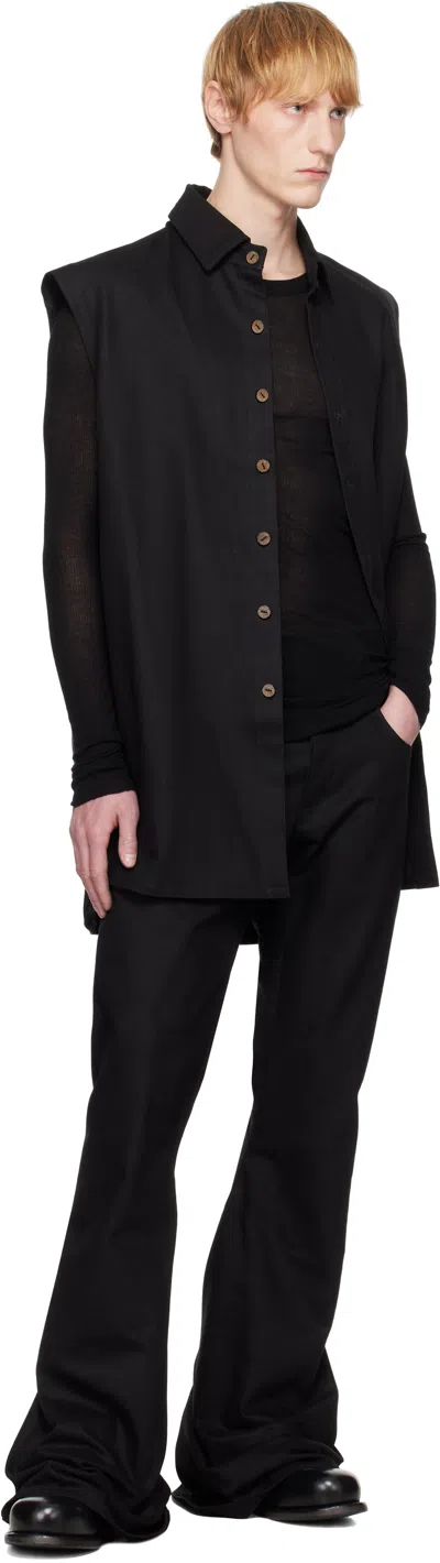 A Diciannoveventitre Black Jane Sleeveless Denim Vest