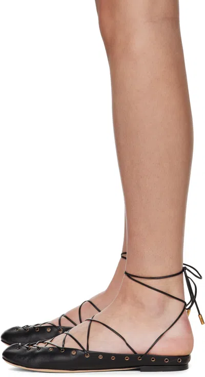 Chloé Ghillies Leather Ballerina Flat