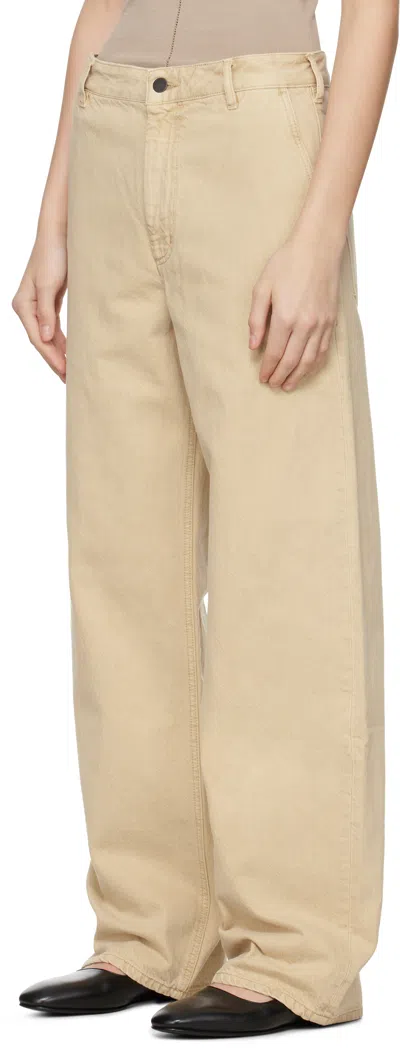 Kallmeyer Beige Column Leg Jeans In Neutral