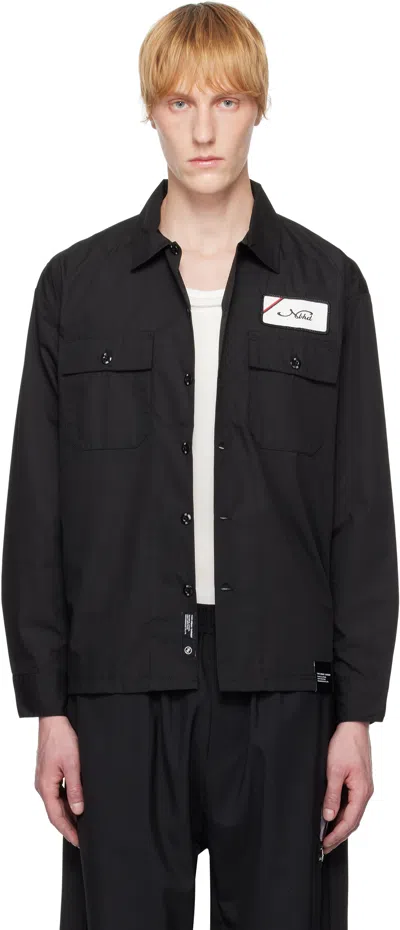 Neighborhood Black Classic Work Ls-1 Shirt In Black
