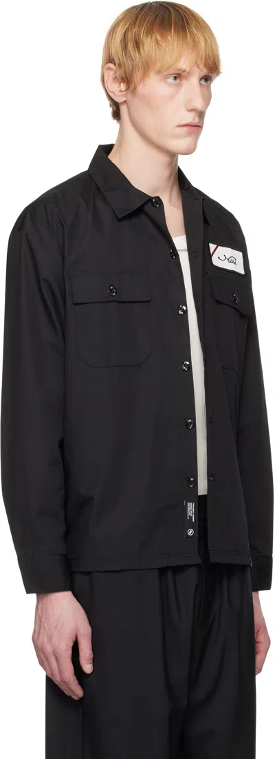Neighborhood Black Classic Work Ls-1 Shirt In Black