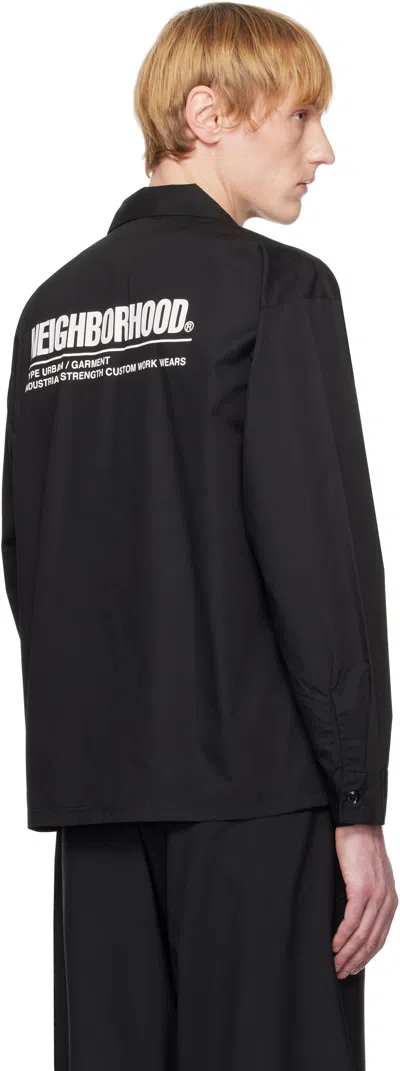 Neighborhood Black Classic Work Ls-1 Shirt In Black