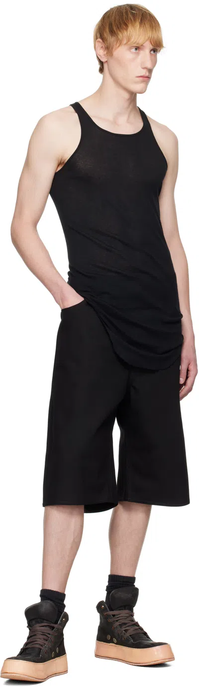 A Diciannoveventitre Black Mark Denim Shorts