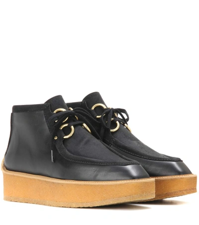 Shop Stella Mccartney Brody Platform Ankle Boots In Black