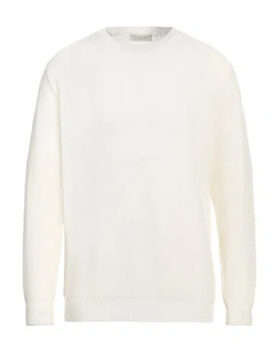 Filippo De Laurentiis Man Sweater Ivory Size 44 Merino Wool