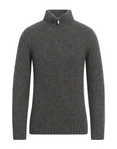 Eleventy Platinum Man Turtleneck Grey Size 3xl Cashmere, Alpaca Wool, Silk
