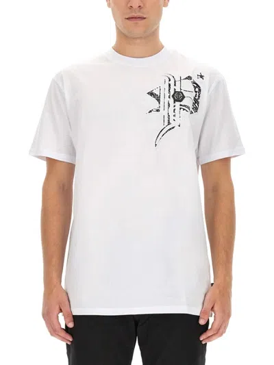 Philipp Plein Regular Fit Cotton T-shirt In White