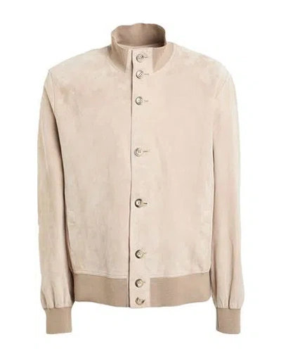 Arma Man Jacket Beige Size 46 Lambskin