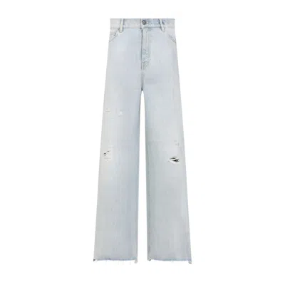 Golden Goose Relaxed Wide-leg Jeans With Distressed Detailing