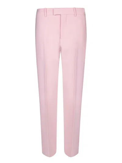Burberry Wool Cigarette Pants With Pleats