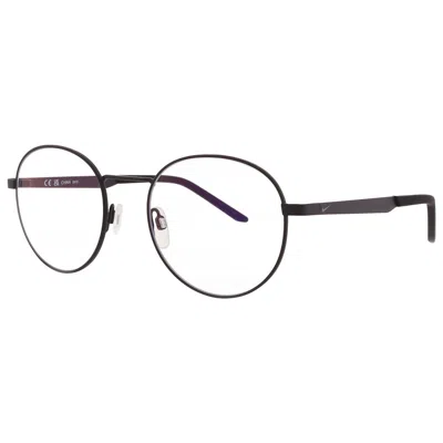 Nike Blue Light Black Oval Unisex Eyeglasses  Traveler Drift Bl Ib3678x 010 51