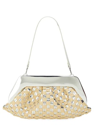 Themoirè Geo Bag With Woven Pattern