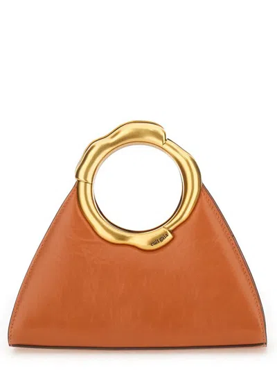 Cult Gaia Asa Ring Handle Triangular Tote Bag
