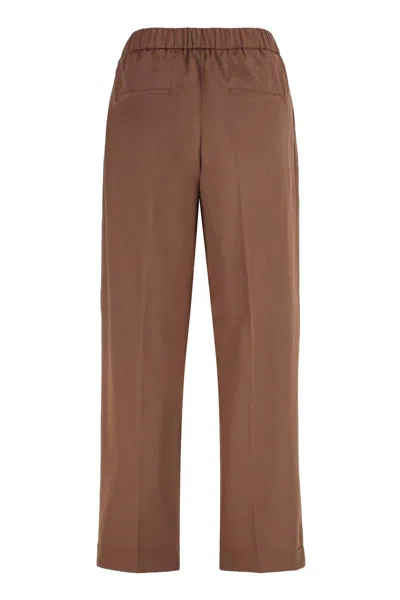 Peserico High-waist Wide-leg Trousers