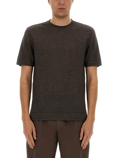 Shop Zegna Oasis Linen T-shirt