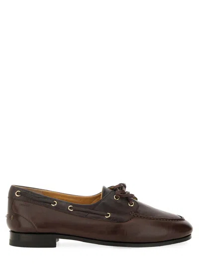Bally Dark Buffalo Leather Slip-on Loafers In Multi