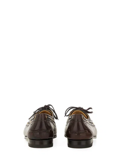 Bally Dark Buffalo Leather Slip-on Loafers In Multi