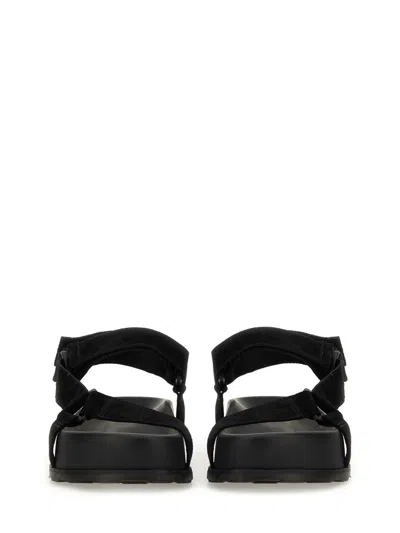 Moschino Sandal With Logo In Black