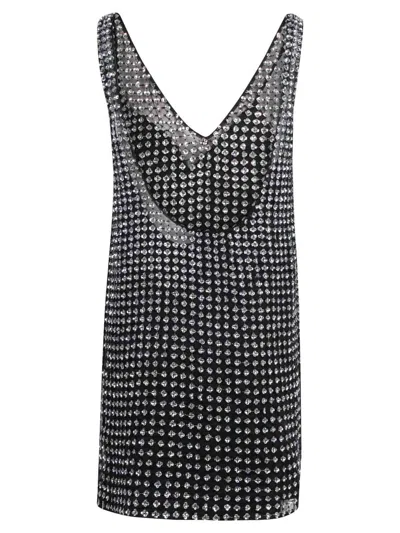 Max Mara Rita Sequined Mini Dress In Black