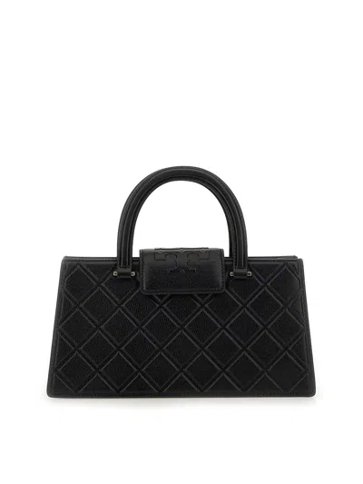 Tory Burch Quilted Rectangular Cross-body Bag With Top Handle