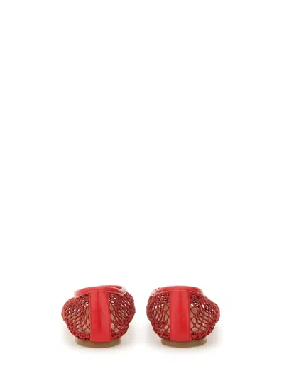 Staud Mini Dancer Flats In Red